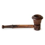Rosewood Pipe Carved 9cm
