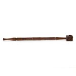 Rosewood Pipe Carved 28cm