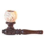 Wood Pipe with Stone Bowl 10cm