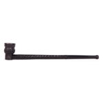 Ebony Pipe Carved 22cm