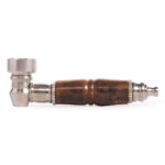 Pipe Stainless Steel 9cm Wood