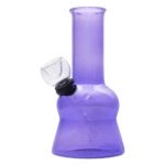 Glass Bong Mini Purple with Plug Chillum 13cm