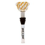 Eject-a-Bowl Glass 9mm KingSize Bowl Twisted Yellow