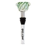 Eject-a-Bowl Glass 9mm Regular Bowl Twisted Green