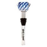 Eject-a-Bowl Glass 12mm Regular Bowl Twisted Blue